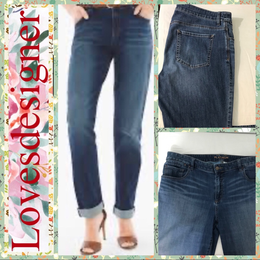 Chico’s Platinum Denim Jeans Size 3 or 16